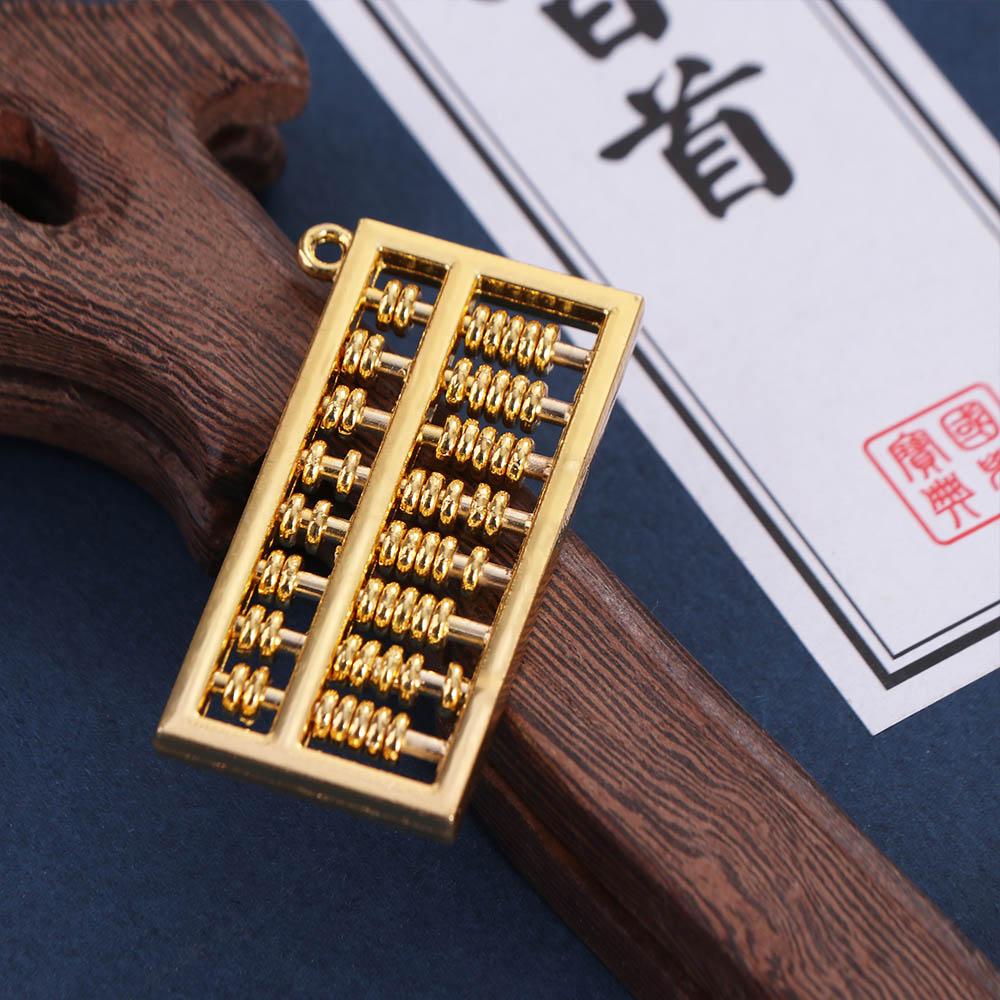 Good Luck Zinc Zinc Alloy Abacus Ornament Movable Ruyi Abacus Craft Ornament  Desk