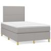 VidaXL Slat Bed Base with Mattress and LED, Upholstered Bed, Double Bed, Adult Bedroom Interior Bed, 3270239
