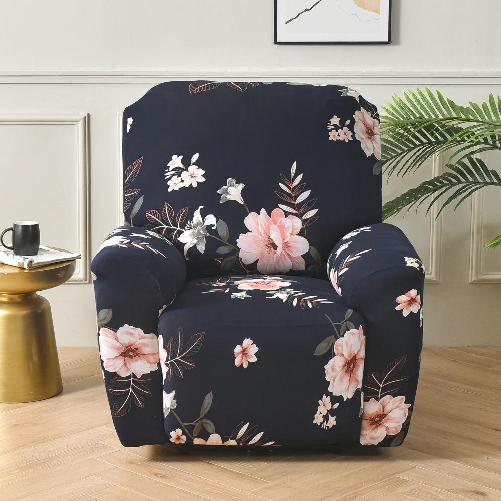 Elastic All-inclusive Sofa Recliner Cover, Printed Four-season Universal Function Single Sofa Cover