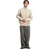 adidas Originals Adicolor Serie Drie Strepen Opstaande Kraag Ritssluiting Logo Synthetisch Leer Jas Mannen Jas Beige IZ4036