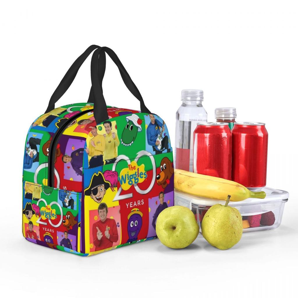 The Wiggles Tv Show Music Band Insulated Lunch Bag for Women Office Cooler Thermal Food Box Tote Portable Lunch Boxes Container