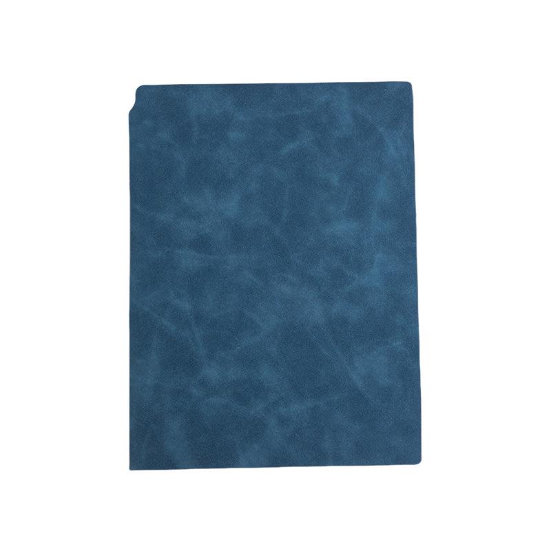 A5 Multi-Color Soft Leather Notebook with Built-In Pen Holder for Business Meetings