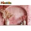 Mocsicka Photography Background Wedding Maternity Adult Kids Art Portrait Decor Vintage Bohe Red Arch Wall Backdrop Photo Studio