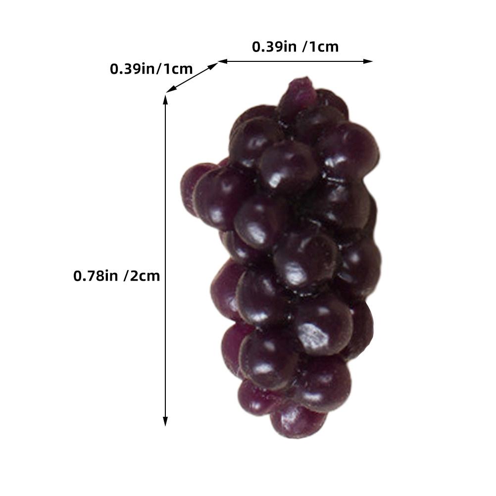 

20Pcs Mini Artificial Grapes Miniature Grape Ornaments Realistic Bright Colors Perfect for Photo Props Table Centerpieces Home фіолетовий