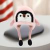 Cartoon Sweet Cute Penguin Ear Flap Hat Winter Outdoor Warm Thickened Plush Windproof Soft Pullover Hat Children's Gift