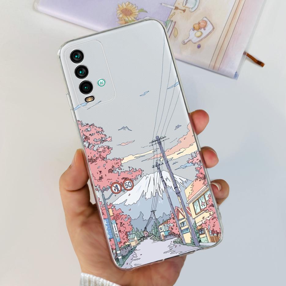 For Xiaomi Redmi 9T Case Cute Fashion Painted Cover Clear Silicone Soft Slim Phone Case For Xiaomi Redmi 9T Redmi9T Fundas Coque