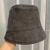 New Suede Bucket Hat Women's Trend Versatile Autumn and Winter Bucket Basin Hat