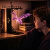 Dragon Culture Collectible Figurine Fantasy Bookshelf Lamp, Retro Flying Light, Magical Creature Bedroom Decor Creative Bookend Light for Library