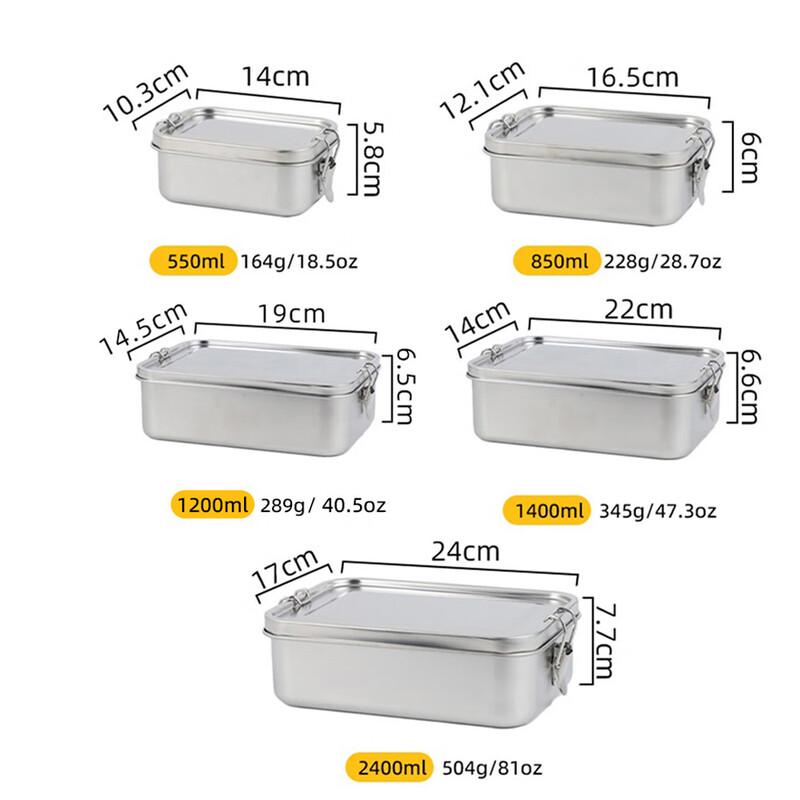 Nufeng 304 Stainless Steel Bento Lunch Box