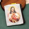 Virgin Mary Bead Storage Bag Zippered Devout Christian Jewelry Organizer Cartoon Design Elegant Rosary Storage Bag Devotees