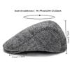 Vintage Striped Beret Women Autumn And Winter Artist Painter Hat Korean-Style Casual Versatile Trendy Ivy Cap Men Newsboy Cap