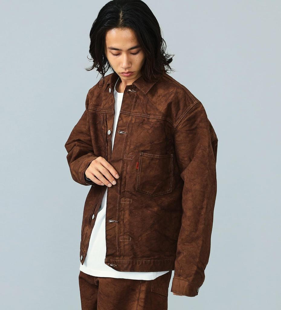 Edwin 505Z Duck Made in Dark Brown Jacket, Heavy-Duty Fabric, Japan, Men's,