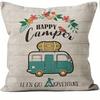 Home Decor Camp Life & RV-Themed Pillow Covers Pattern Cushion Cover Suitable for Sofa Bedroom Car Pillow Cover