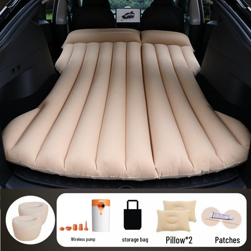 Tesla Model Y/3 Rear Seat Inflatable Mattress - Foldable Car Sleeping Pad
