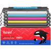 Huiwei Compatible W2080A 4-Color Toner Cartridge Set