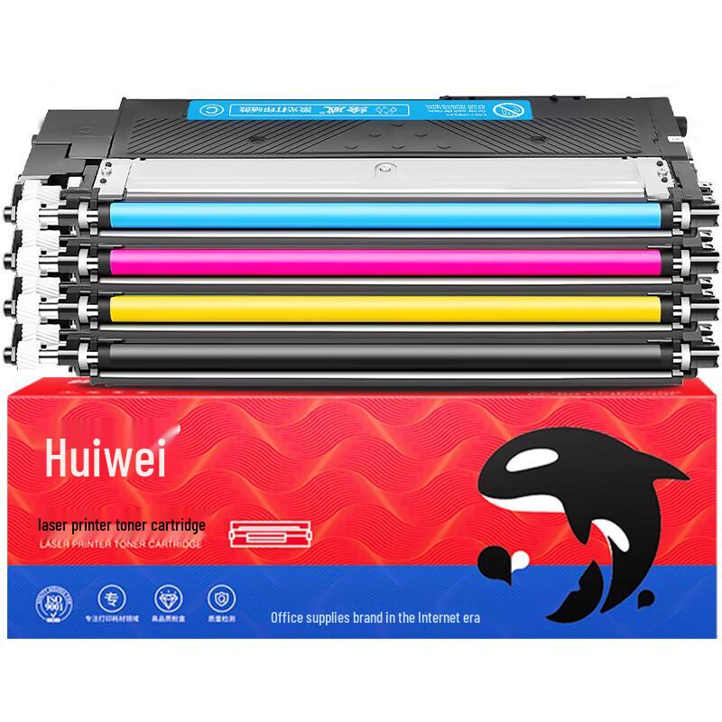 Huiwei Compatible W2080A 4-Color Toner Cartridge Set