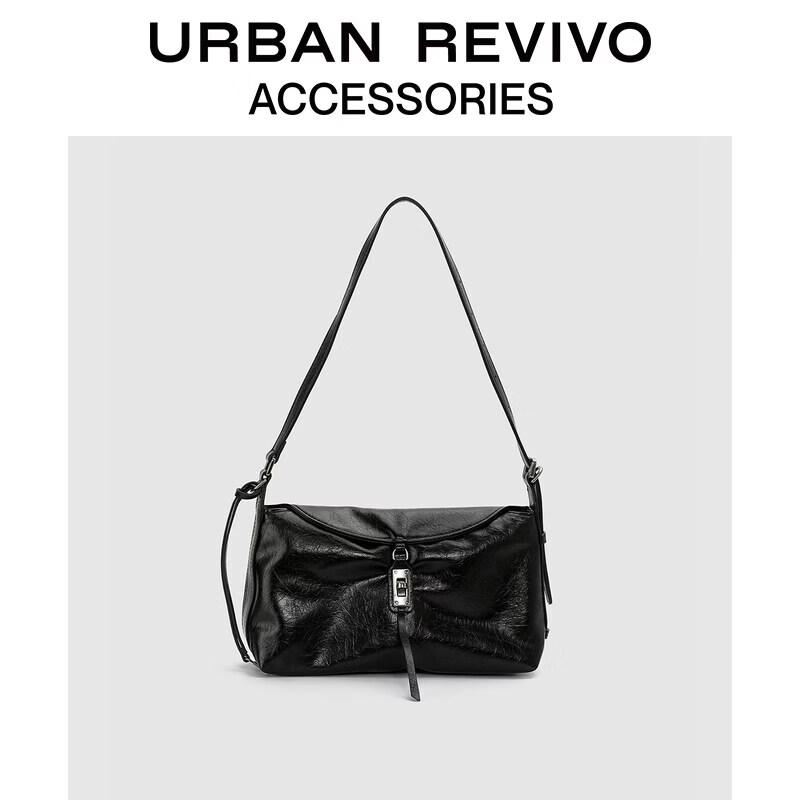 URBAN REVIVO Retro Large Capacity Shoulder Bag One Size