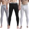 Herren Herbst Fleecegefüttertes Baselayer-Set: Warme Unterwäsche und Hosen