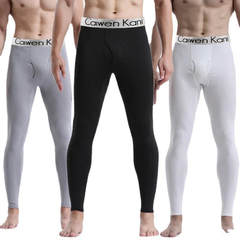 Men's Autumn Fleece-lined Base Layer Set: Warm Underwear and Pants