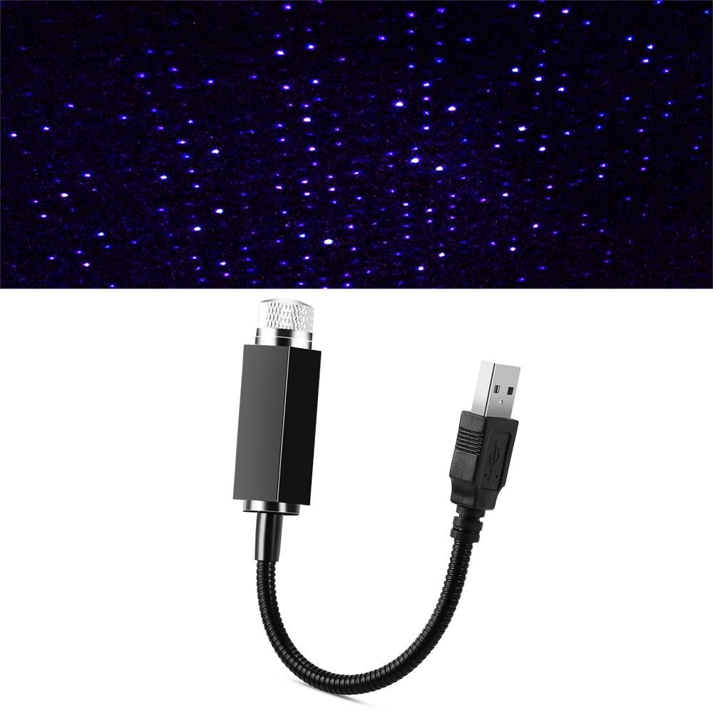 

2024 LED Car Roof Star Night Light Projector USB Decorative Lamp For Peugeot 308 307 206 Traveller Expert 407 2008 508 3008 5008 синій