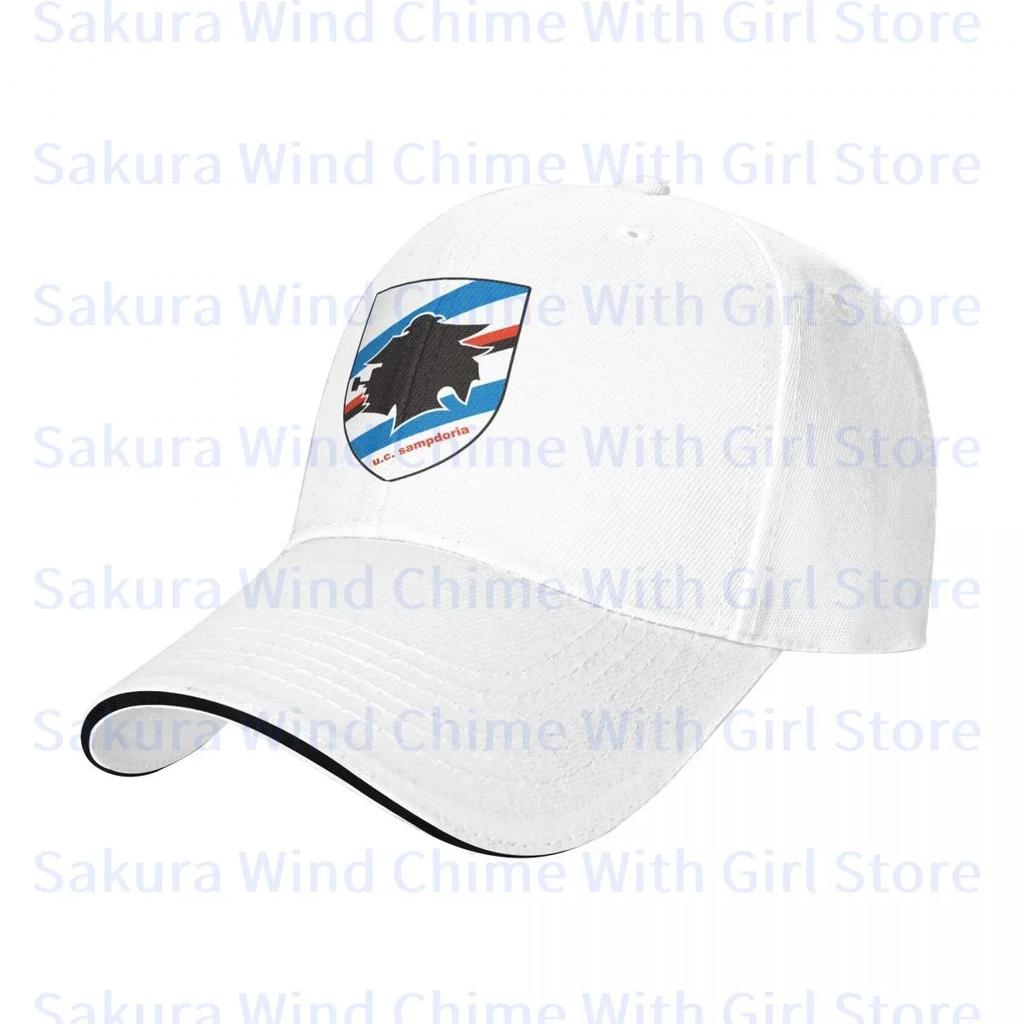 Módní baseballová čepice Sampdoria pro unisex POLYESTEROVÉ klobouky Nastavitelný klobouk Ležérní klobouk pro řidiče kamionu