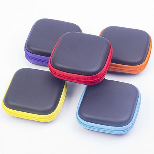 Square Pocket Hard Case Storage Bag for Headphone Earphone Earbuds TF SD Card