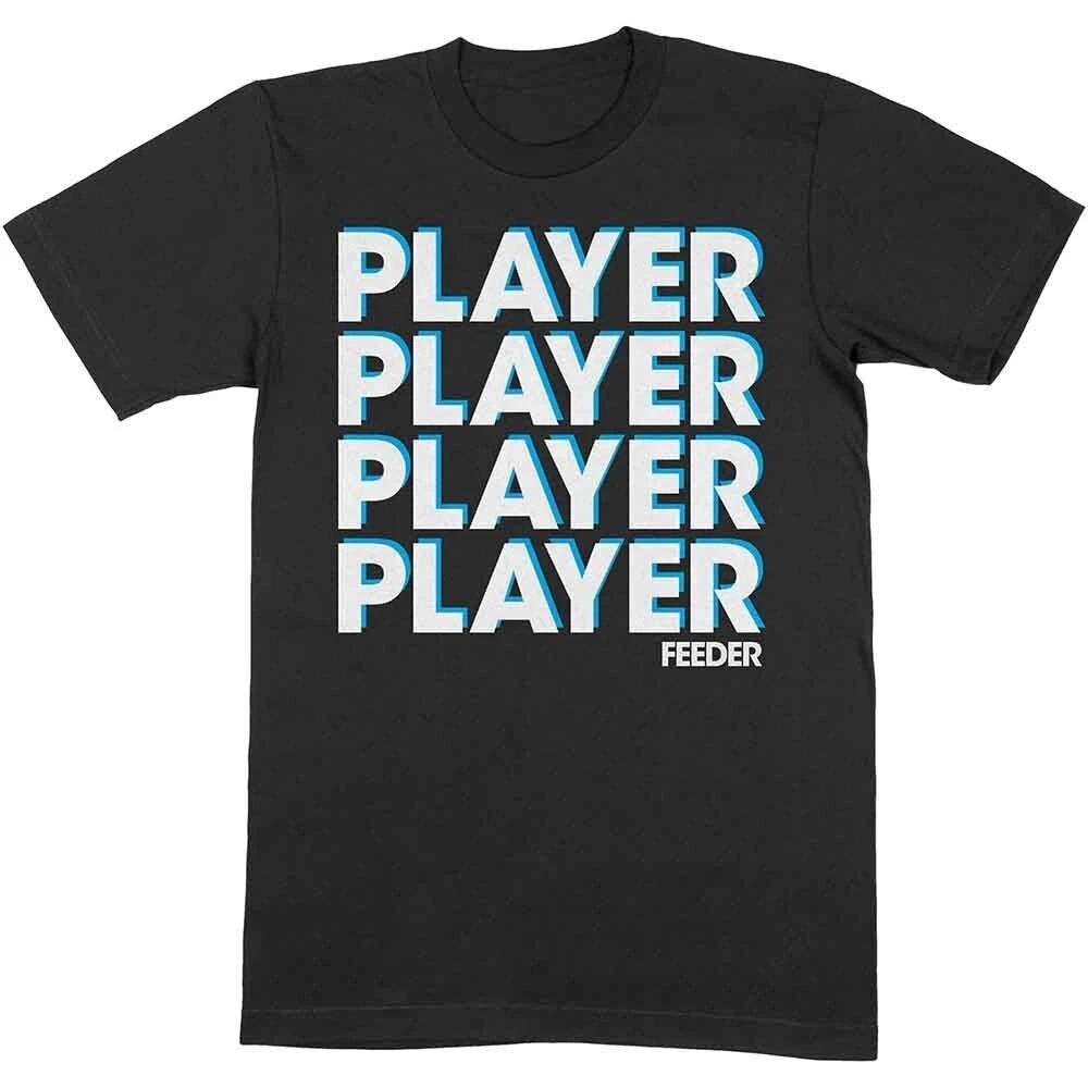 

Officially licensed Feeder Player Mens Black 100% Cotton T-shirt Mens Tees Top Feeder Classic Tee M
