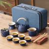 Ceramic Portable Travel Tea Set Household Gifts Business Company High-end Gifts