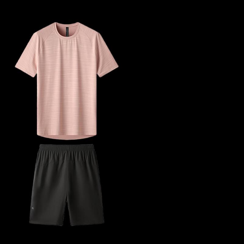 LongChan Quick-Dry Round Neck Fitness T-Shirt