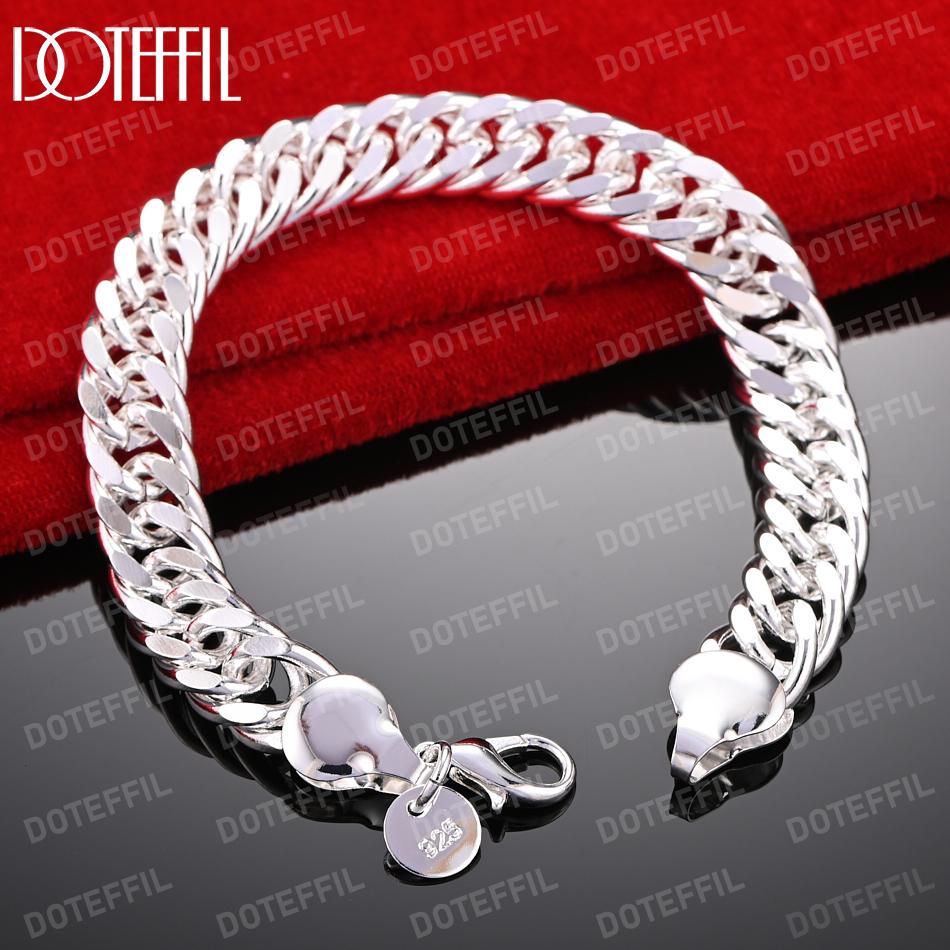 925 Sterling Silver náramek s bočním řetízkem Módní svatební šperky