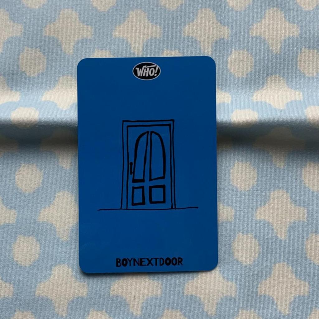 [USED] Bonekudo BOYNEXTDOOR Sanok Unak WHO! Pre-recorded Trading Card