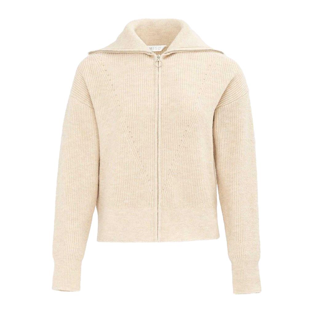 Miso Womens/Ladies Ribbed Full Zip Regular Casual Cardigan