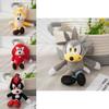 Adorable Plush Toy Keychain With Sonic The Hedgehog Pendant In Various Colors