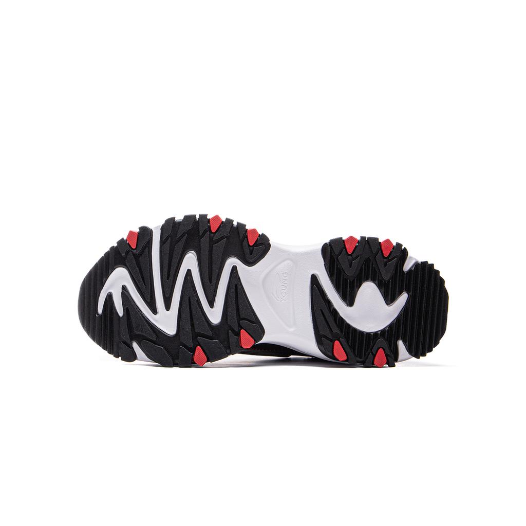 Li Ning Kids Versatile Shock Absorbing Low Top Casual Shoes Kids Casual Shoes Black YKCU192-11