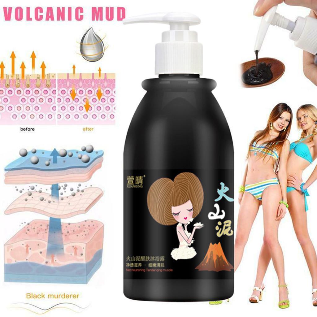 Buy Volcanic Mud Shower Gel Whole Body Wash Fast Whitening Deep Clean