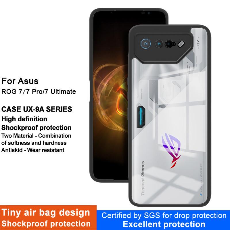 IMAK UX-9A Series Phone Cover for Asus ROG Phone 7 5G/7 Pro/7 Ultimate 5G Clear Phone Case