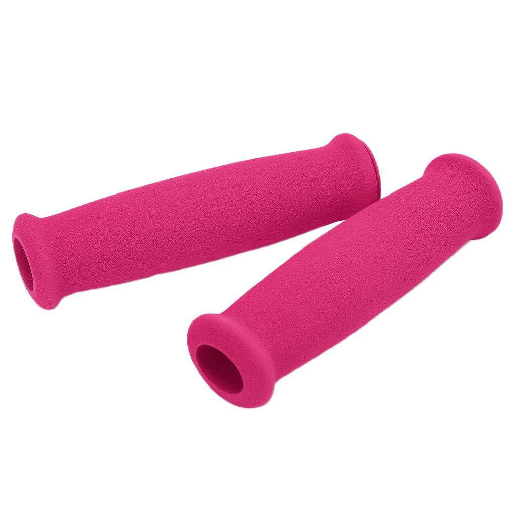 2pcs Hand Grips Covers Foam Sponge Anti Slip Lightweight Bicycle Handlebars Protectors for Road Mountain BicyclePink