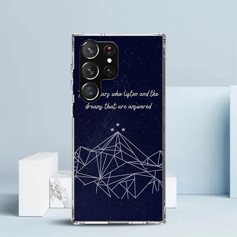 

A Court of Mist Fury Sarah J Maas Phone Case For Samsung Galaxy S24 S25 Edge S26 Ultra S22 S23 Plus S21 + S20 FE Soft TPU Back C Samsung S22 Plus