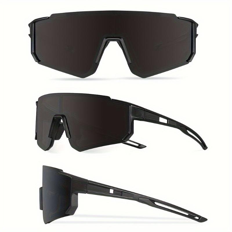 2pcs Men's Oversized Cycling Sunglasses Women Sport Goggles Windproof Lens Road Riding Bike Eyewear UV400