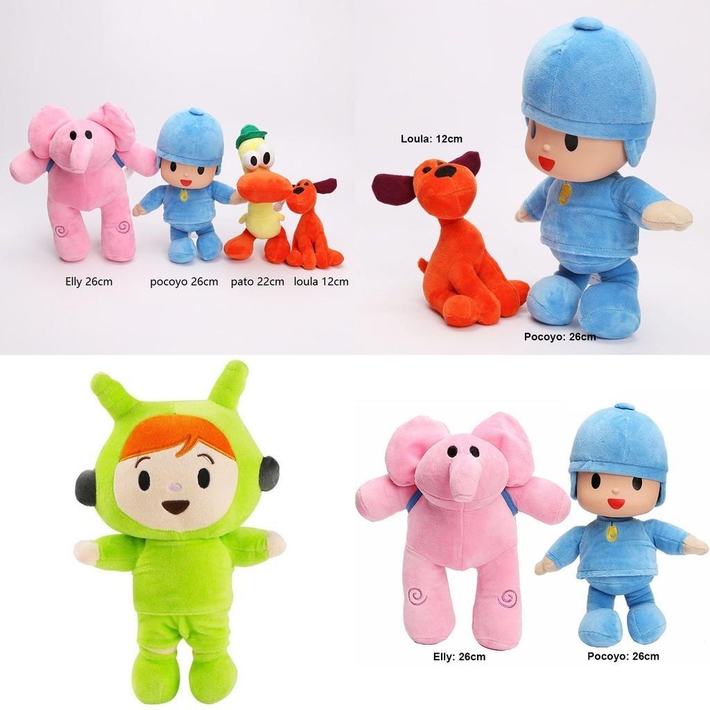 Adorable Pocoyo Elly Pato Loula Sleepy Bird Soft Plush Stuffed Figure Toy Doll Gift For Kids
