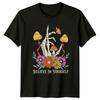 Believe In Yourself T-Shirt Boho Skeleton Nature Birthday Gift For Him And Her