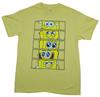 Spongebob Squarepants Adult New T-Shirt - Crazy Emotions Face Box Pics