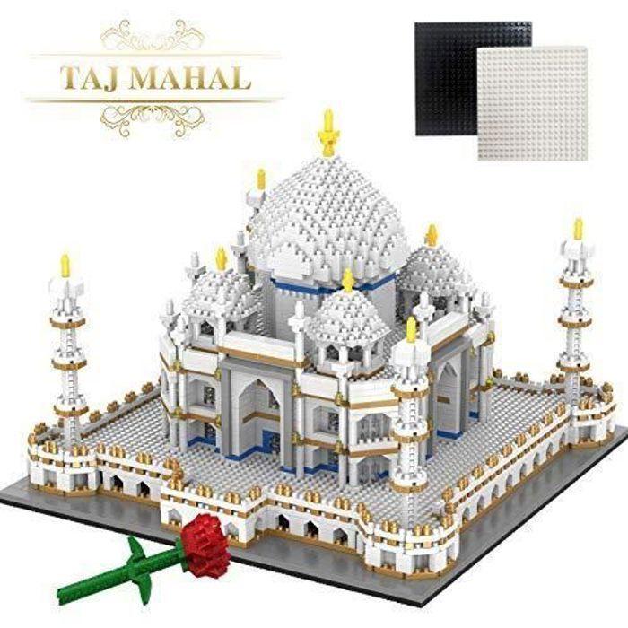 Taj Mahal architecture display, 4146pcs micro nano blocks, 3d puzzle, building brick model for children, adult DIY