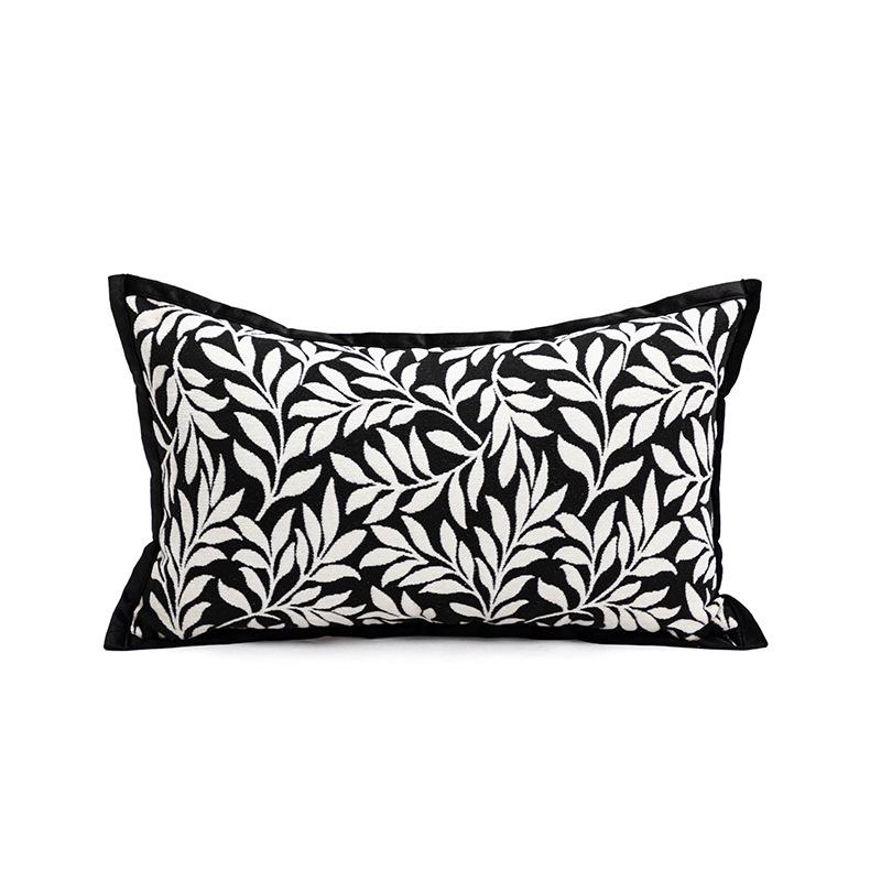 Black and White American Sofa Pillow Cover, Pillowcase, Simple, Sofa Pillowcase Cover, No Filling