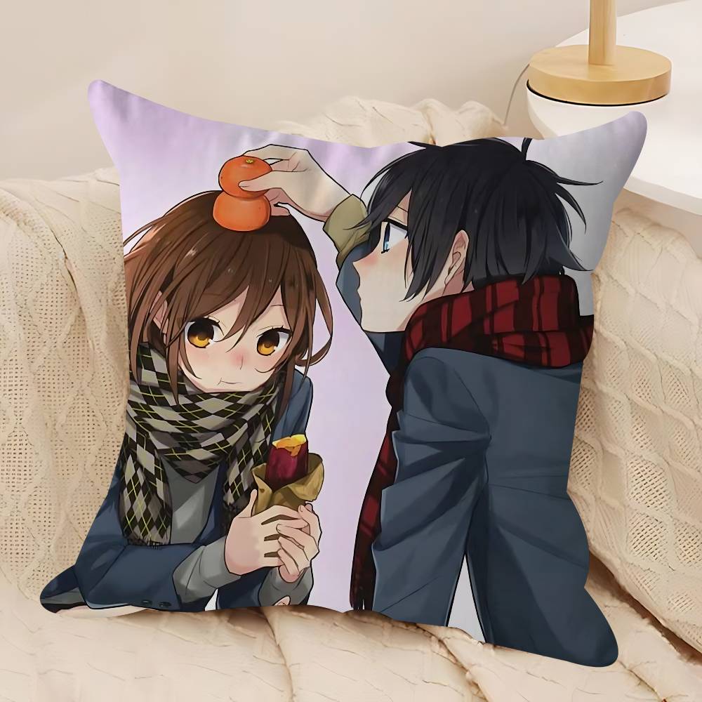

Anime H-Horimiya Personalized Pillow Cover Kids Bedroom Wild Party Decor Pillowcase Kid Birthday Shower Gift 12x12Inch
