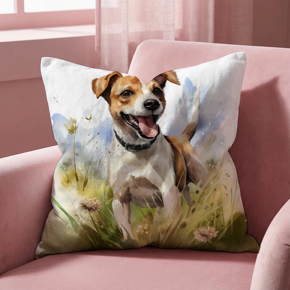 Süßer Aquarell-Haustierhund Kissenbezug Mehrzweck-Kissenbezug für Zuhause & Auto - Wendbar, Weich & Langlebig für den täglichen Gebrauch