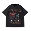 Devil May Cry 3 T-shirt Vintage Washed Double-Sided Print Oversized Streetwear Men Women Summer Cotton Short Sleeve Game Tee