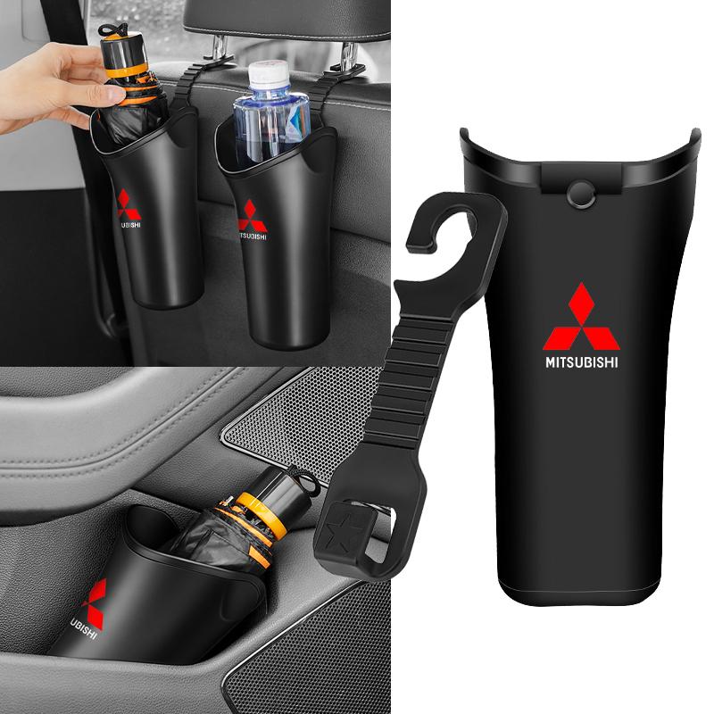 Car Styling Car Storage Box Umbrella Garbage Organizer Bucket For Mitsubishi Mirage G4 KU8