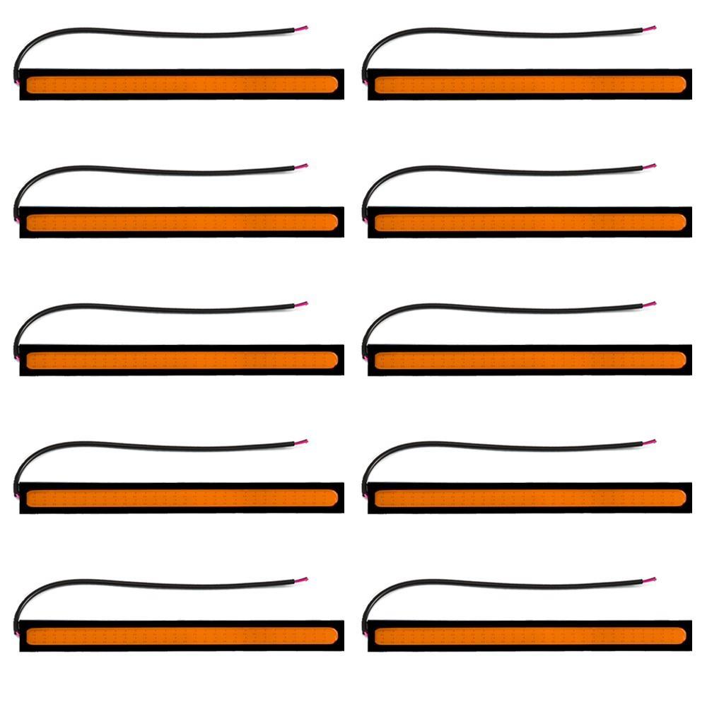 14cm COB 60Led Turn Signal Pink Auto DRL Car LED Daytime Running Fog Lamps Day Light Driving Bulb Motorcycle Holder Retrofitting