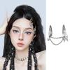 Gotyckie spinki do włosów dla kobiet Harajuku metalowe łańcuszki wsuwki do włosów dziewczęce punk motyle vintage akcesoria do włosów biżuteria Y2K